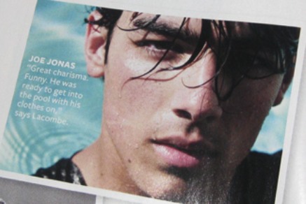 joe jonas in wet clothes in pool